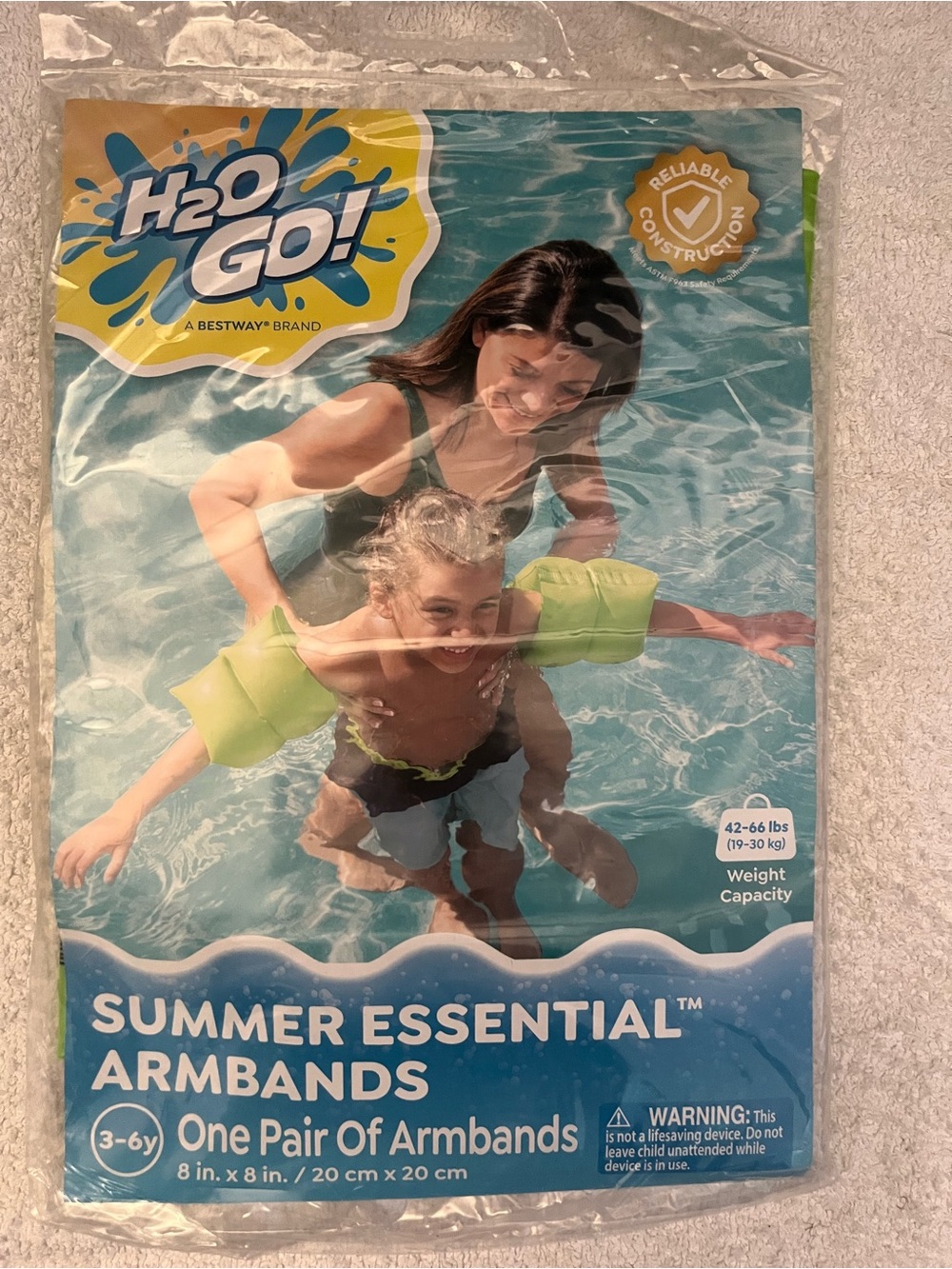 H2O GO! Summer Essential Green Kids Armbands